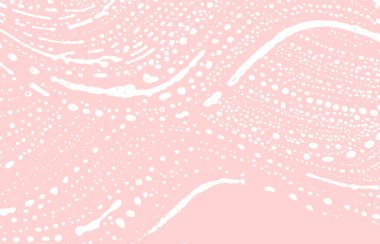 Grunge dokusu. Üzücü pembe iz. Harika bir geçmişi var. Gürültü iğrenç grunge dokusu. Çarpıcı sanatsal yüzey. Vektör illüstrasyonu.