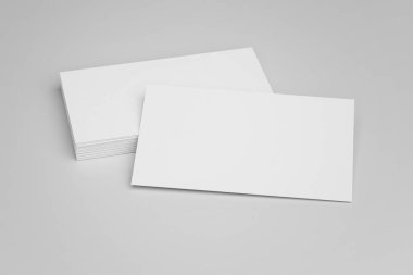 Business card design for presentation branding. 3d Rendering