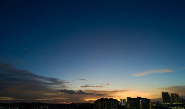 Güzel dramatik günbatımı gökyüzü