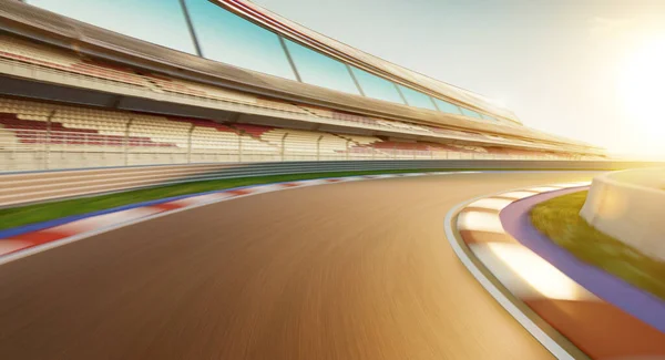 Motion Blurred Racetrack Sunset Mood — Stockfoto