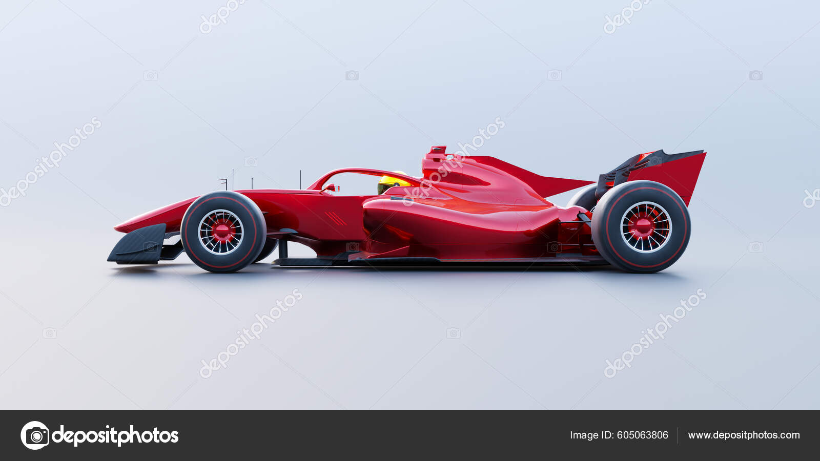 Red Race Car Brand Name Designed Illustration Own Rendering Stock Photo
