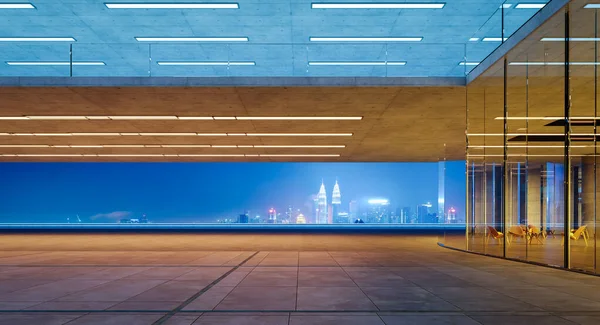 Сучасні Скляні Стіни Комерційні Будівлі Зовні Видом Цитадель Реалістичний Рендеринг — стокове фото