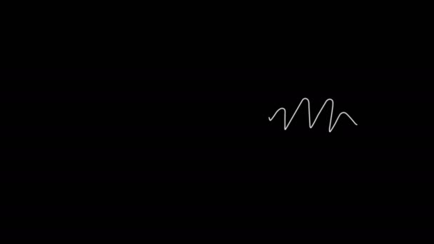 Heron Nazca Linjer Animation — Stockvideo