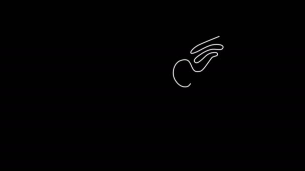 Pellicano Nazca Lines Animazione — Video Stock
