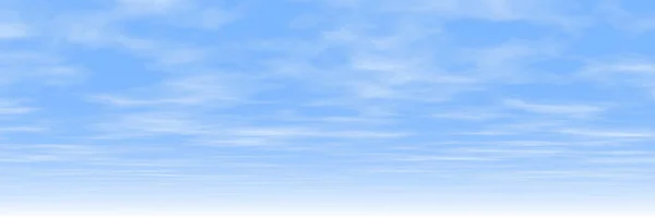 Panoramico Cielo Wispy Mattina Sfondo — Foto Stock
