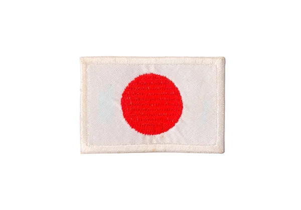 Japon Kumaş Üniformalı Bayrak Alanı Beyaz Arkaplan 'da izole edildi. Yüksek kalite fotoğraf