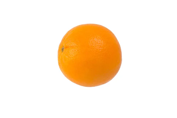 Стиглий Соковитий Апельсин Білому Тлі Крупним Планом — стокове фото