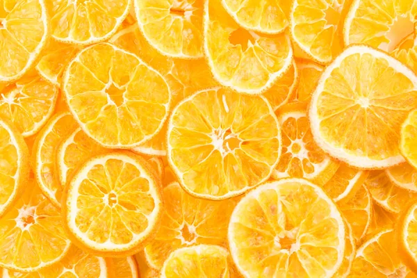 Gedroogde Oranje Ringen Mooie Achtergrond Close Rechtenvrije Stockfoto's