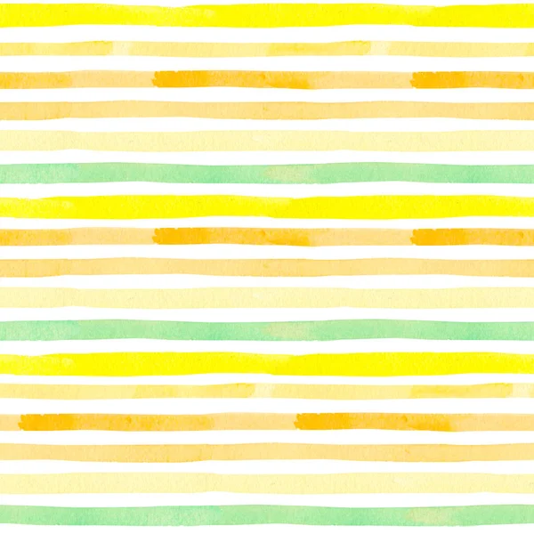 Watercolor Yellow Line Pattern Textile Design Wallpaper Background Fabric Print — Stock Photo, Image