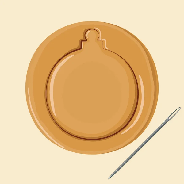 Galleta coreana de azúcar de panal de dalgona. Forma de bombilla de Navidad — Vector de stock