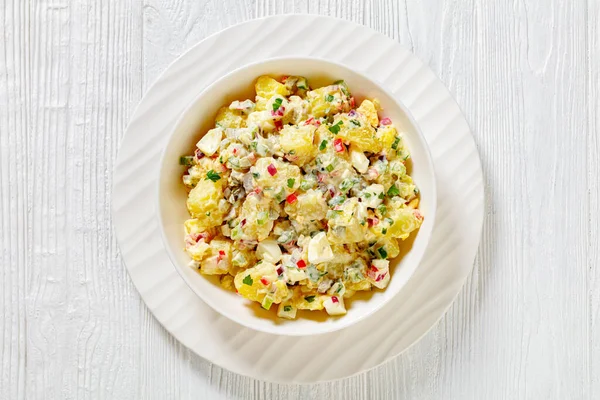 Shout Hallelujah Potato Salad Pickles Celery Eggs Jalapeno Mayonnaise Dressing — Stock Photo, Image