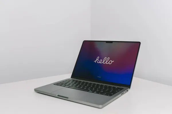 Kaunas Litauen Oktober 2021 Das Neue Apple Macbook Pro 2021 — Stockfoto