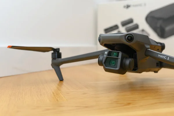 Kaunas Lithuania Octubre 2021 Unboxing New Dji Mavic Drone Dajiang — Foto de Stock