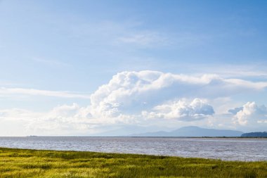 Gürcistan Boğazı 'nın Iona Sahili Bölge Parkı' ndan panoramik manzarası.