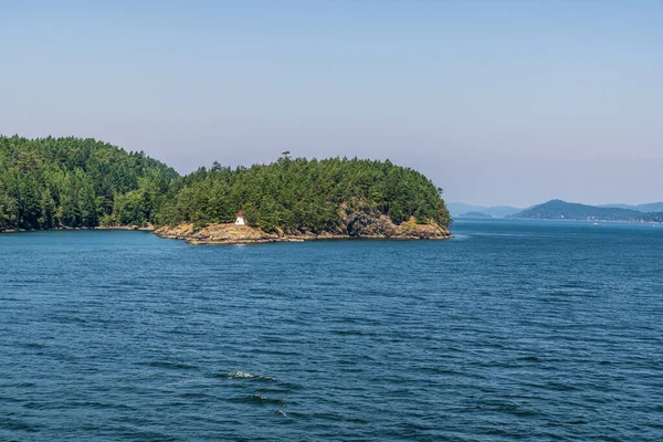 Pulau Kecil Selat Georgia Antara Vancouver Dan Victoria — Stok Foto