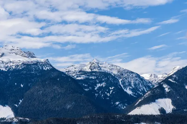 Panorama Des Hautes Montagnes Couvertes Neige Ciel Bleu Nuageux Colombie — Photo