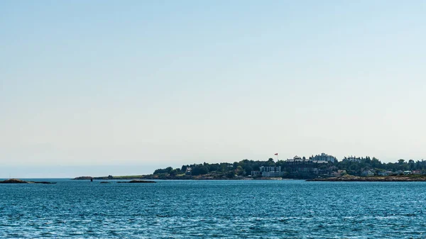 Victoria Canada Haziran 2021 Gürcistan Açık Mavi Gökyüzünü Boğazlamak Için — Stok fotoğraf