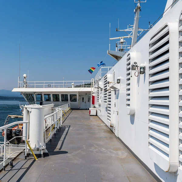 Vancouver Canada June 2021 Ferry Georgia Stredet Med Klar Blå – stockfoto