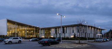 RICHMOND, Kanada - 06 Aralık 2020: Minoru Aktif Yaşam Merkezi.