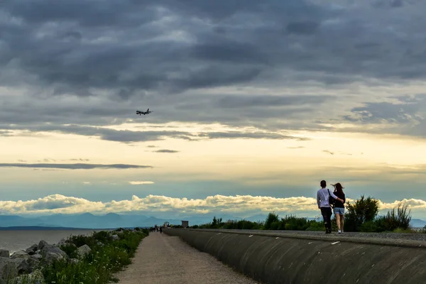 Richmond Canada Juni 2020 Voetgangerspad Het Regionale Park Iona Beach — Stockfoto