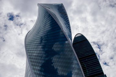 Moskova, Rusya - 10 Temmuz 2017: Moskova şehrinin gökdelenleri.