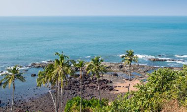 Kuzey Goa, Hindistan 'daki Vagator Plajı