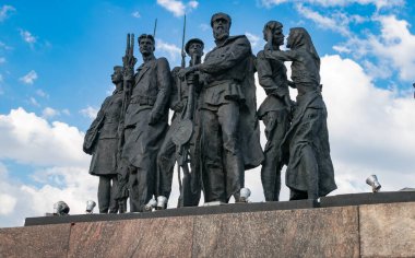 Saint Petersburg, Rusya - 10 Mayıs 2019: Zafer Meydanı 'ndaki 