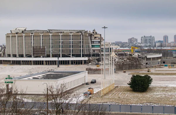 Ρωσία Αγία Πετρούπολη Φεβρουαρίου 2020 Ερείπια Του Αθλητικού Συγκροτήματος Της — Φωτογραφία Αρχείου