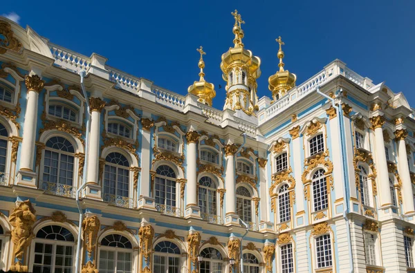 캐서린 Catherine Palace 러시아 푸슈킨 Tsarskoye Selo 로코코 궁전이다 — 스톡 사진