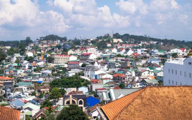 DA LAT, VİETNAM - 28 NİSAN 2018 Da Lat 'ın görüntüsü