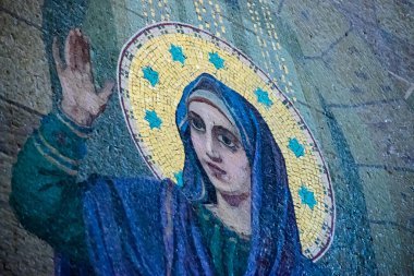 Saint Peterburg, Rusya 'daki Kan Kurtarıcısı Kilisesi. Mozaik paneli
