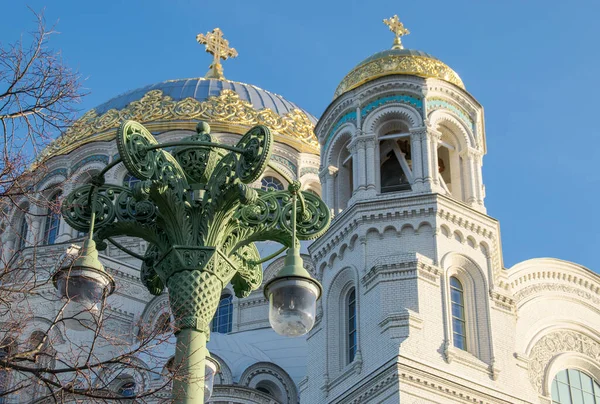 Petersburg Rusia Octubre 2018 Catedral Naval Ortodoxa San Nicolás Kronshtadt — Foto de Stock