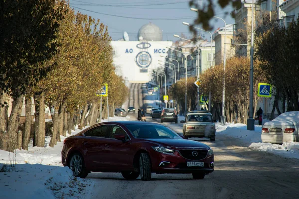 Zheleznogorsk ロシア 2016年11月6日 Shkolnaya通りの眺め — ストック写真