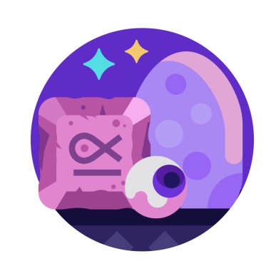 Antik Runik Büyü ve Büyücülük Düz Simgesi