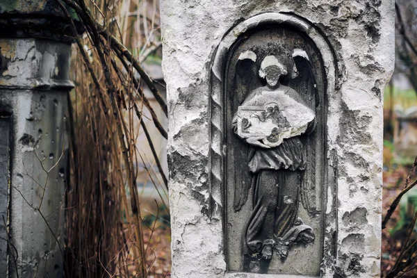 December 2017 Vienna Austria Abandoned Cemetery Tombs Gravestones Saint Marx — Stock Photo, Image