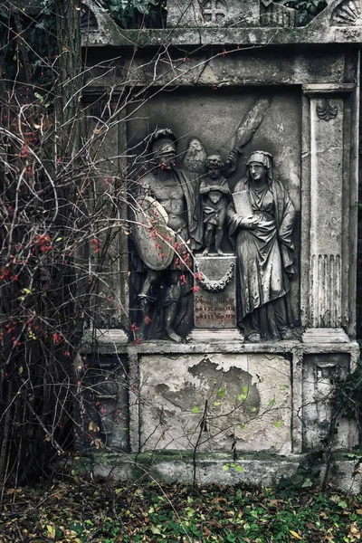 Грудня 2017 Відень Австрія Покинуті Кладовища Надгробки Цвинтарі Святого Маркса — стокове фото
