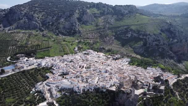 Aerial view of Zuheros, Andalusia, Spain. — Video Stock