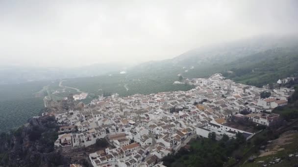 Aerial view of Zuheros, Andalusia, Spain. — Video Stock