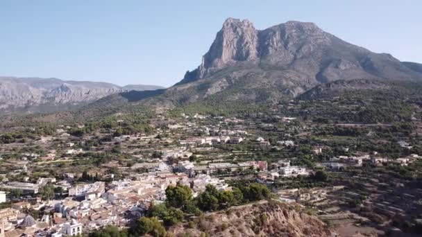 Vista dall'alto delle montagne della Costa blanca. — Video Stock