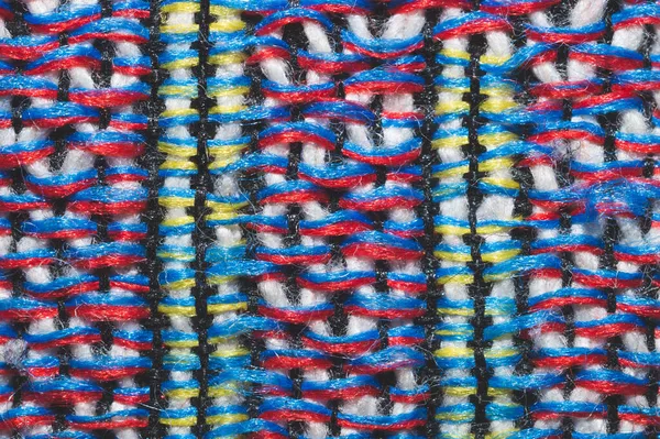 Красочный Вязаный Шерстяной Фон Шерстяные Волокна Вблизи — стоковое фото