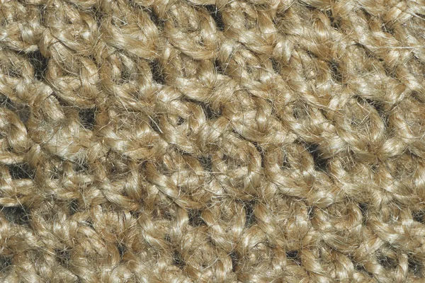 Jute Background Detail Knitting Basket Close — Stock Photo, Image