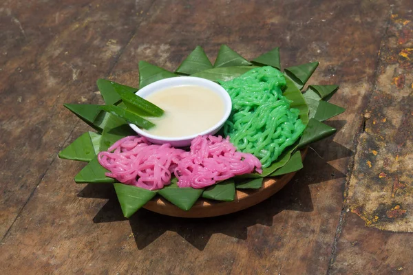 Snack Known Putu Mayang Made Flour Coconut Milk Photo Traditional — Fotografia de Stock