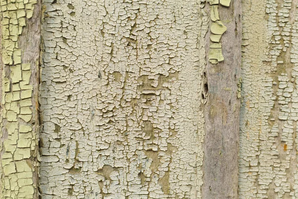 Textuur houten beschilderd oppervlak met gebarsten verf — Stockfoto