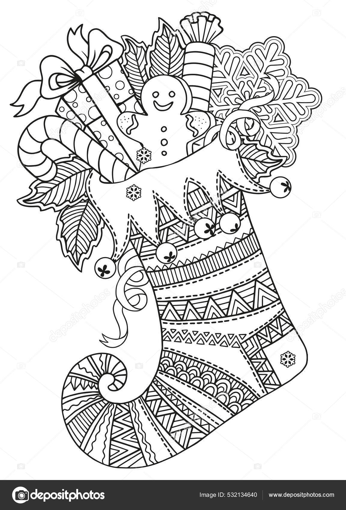 Desenhos para colorir Mandalas de Natal