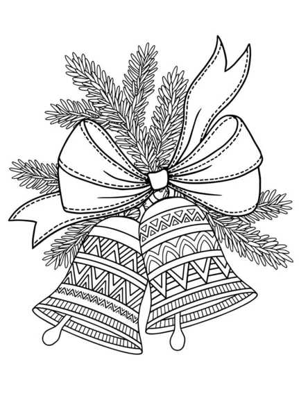 可爱的针织圣诞袜作为圣诞礼物 成人矢量曼达拉着色页 着色书页和圣诞设计 — 图库矢量图片