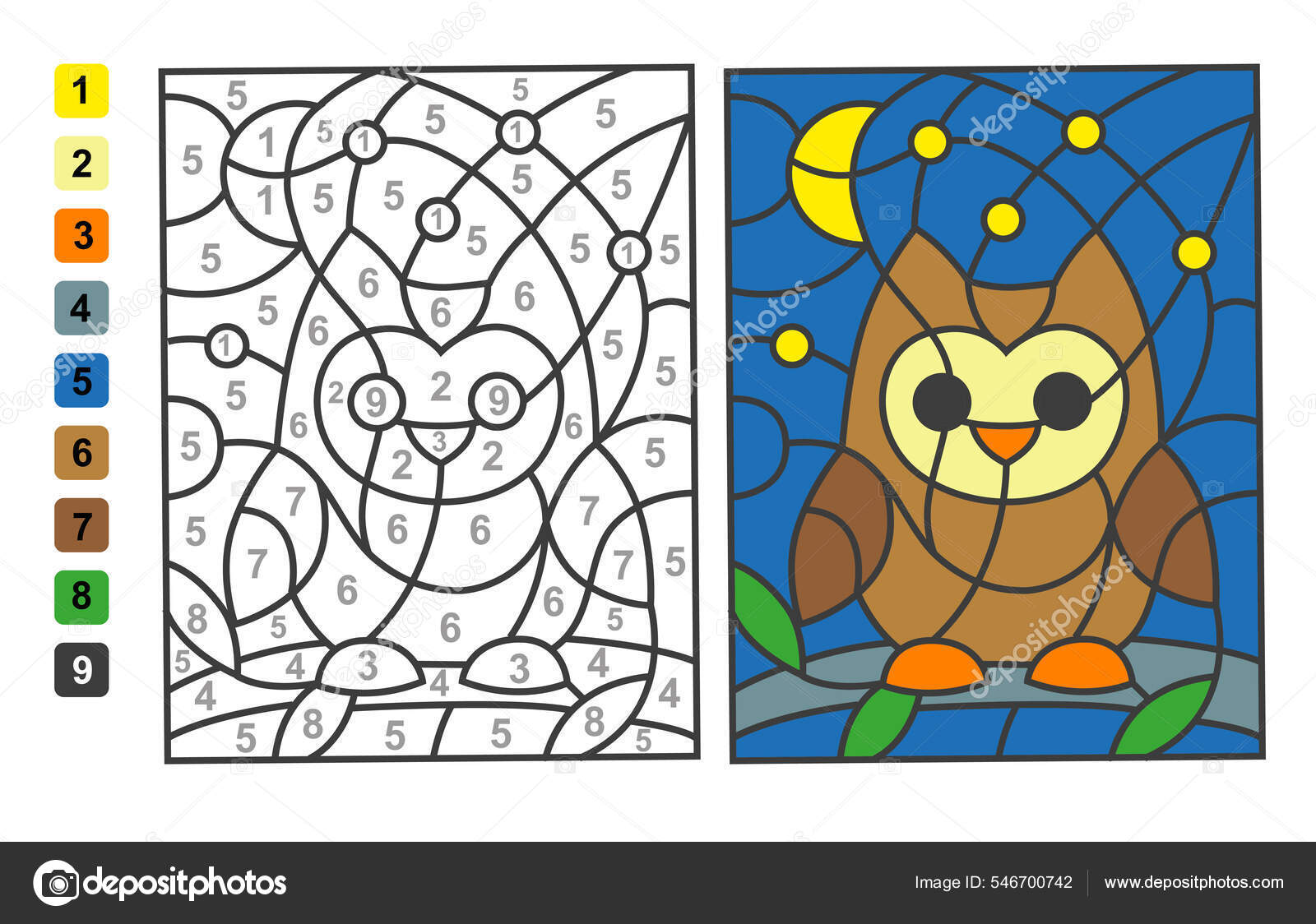 Vector Simple Para Colorear Zoo Animal Pájaro Tucán, Color Por Números.  Juego De Rompecabezas Para La Educación De Los Niños. Ilustraciones svg,  vectoriales, clip art vectorizado libre de derechos. Image 181690658