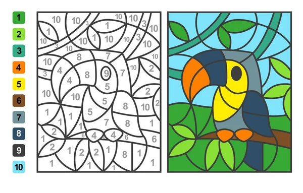 Desenho Para Colorir Cor Por Números Jogo Quebra Cabeça Para imagem  vetorial de natasha-tpr© 566173090