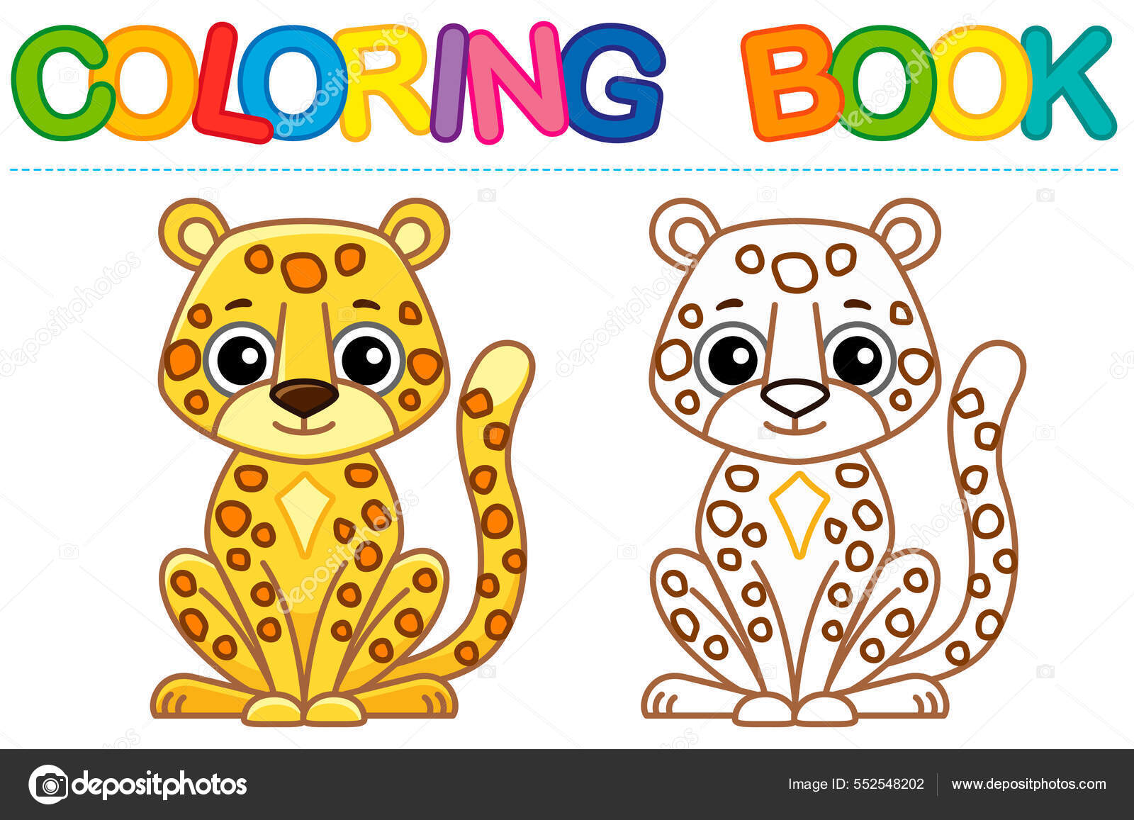 Desenho de Leopardo para colorir  Desenhos para colorir e imprimir gratis