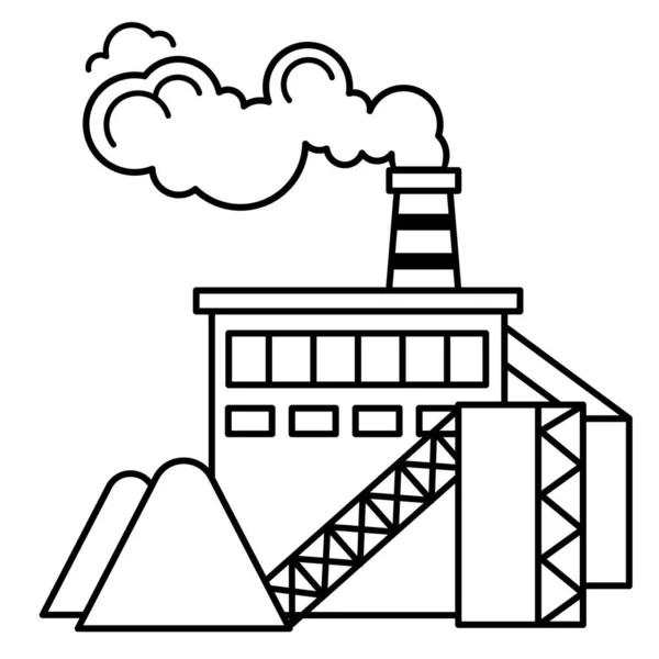 Biomass Energy Power Plant Eco Green Energy Concept — Vector de stock