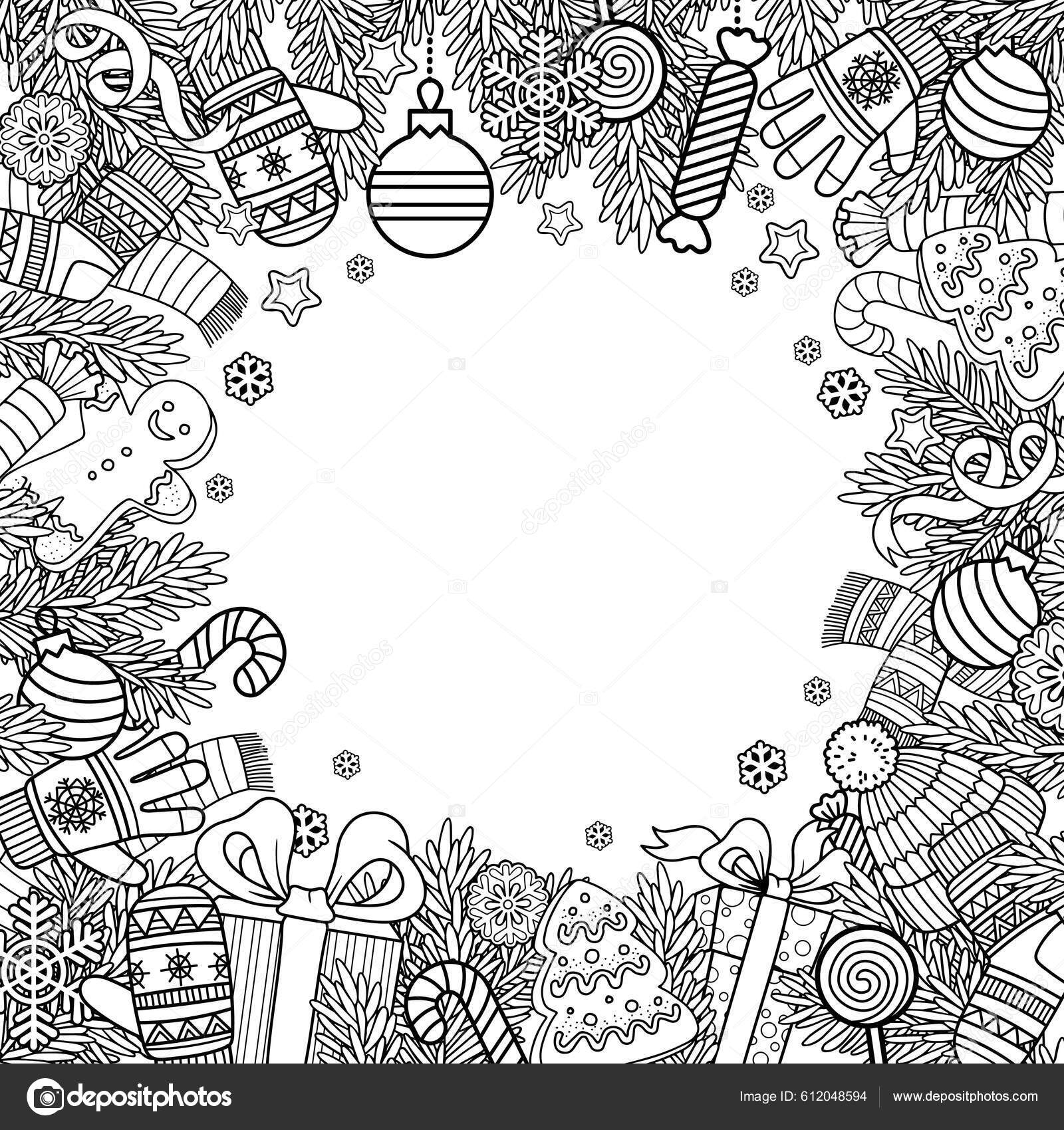 Desenhos para colorir de Natal para imprimir e colorir - Natal - Coloring  Pages for Adults